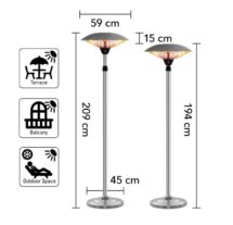 Location de parasol chauffant électrique en région Parisienne