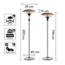 Location de parasol chauffant électrique en région Parisienne